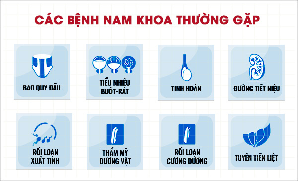 các bệnh nam khoa thường gặp