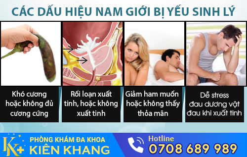 Các dấu hiệu nam giới bị yếu sinh lý