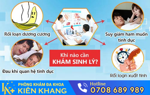 Khám sinh lý ngay khi có những dấu hiệu cơ bản như trên là rất quan trọng
