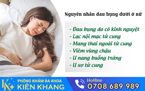 Nguyên nhân đau bụng dưới ở nữ