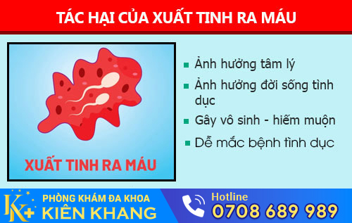 Tác hại của xuất tinh ra máu