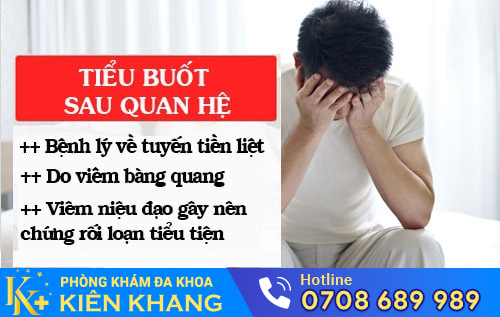 Những nguyên nhân khiến nam giới bị tiểu buốt sau quan hệ