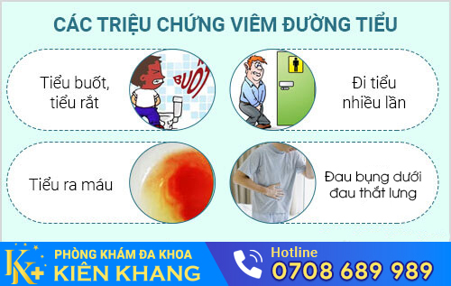 Các triệu chứng viêm đường tiểu