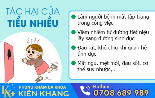 Tác hại của tiểu nhiều