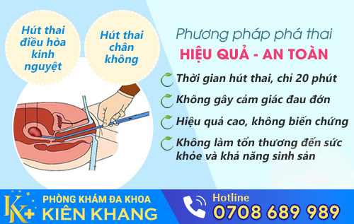 Phá thai 2 tháng bằng phương pháp hút chân không