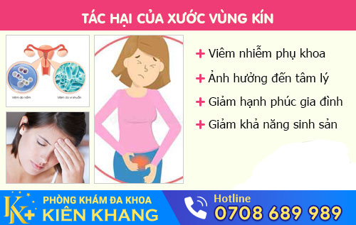 tác hại của xước vùng kín