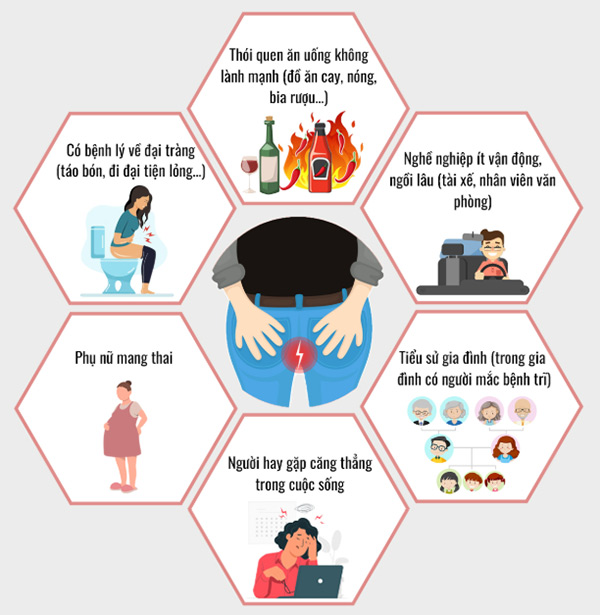 Một số nguyên nhân gây ra bệnh trĩ nội