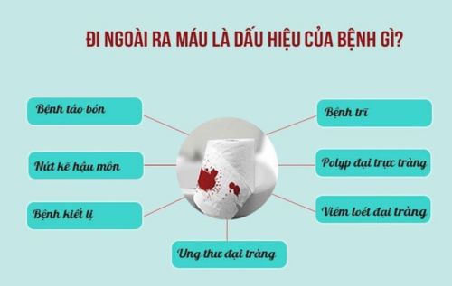 Đi ngoài ra máu tươi là dấu hiệu của bệnh gì?