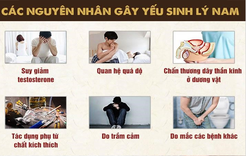 Nguyên nhân gây yếu sinh lý ở nam